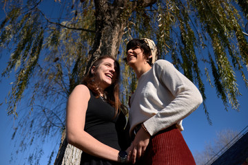 girls couple lesbian