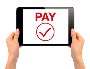 タブレットでキャッシュレス決済