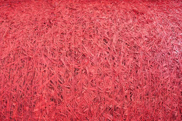 Straw, dry red straw texture background for design.