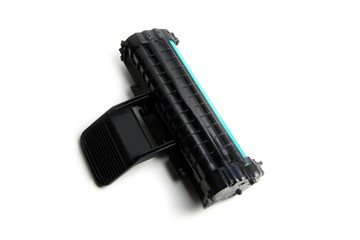 ink tank isolated on white background flat lay