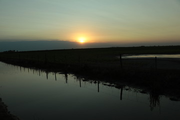 Atardecer en el campo