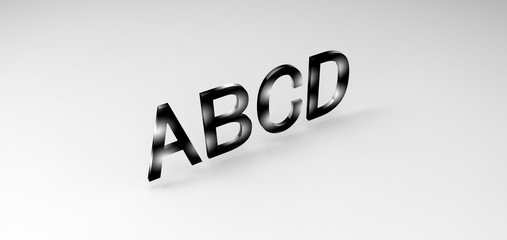 3D font 