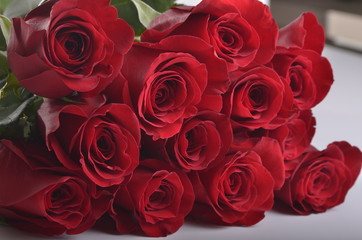 bouquet of red roses