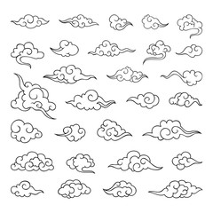 Traditional cloud ornaments in chinese