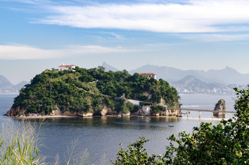 Niterói, Ihla da boa Viagem, baie de Guanabara, face à Rio de Janeiro
