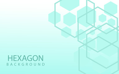 Hexagons Abstract Background With Geometric Shapes. Science, Technology and Medical Concept. Futuristic Background In Science Style. Graphic Hex Background For Your  Design. Vector Illustration