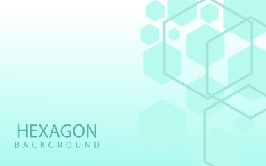 Hexagons Abstract Background With Geometric Shapes. Science, Technology and Medical Concept. Futuristic Background In Science Style. Graphic Hex Background For Your  Design. Vector Illustration