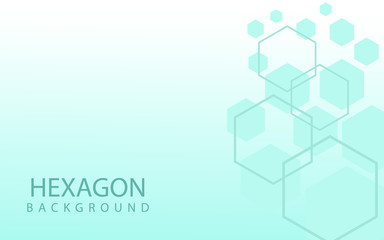 Hexagons Abstract Background With Geometric Shapes. Science, Technology and Medical Concept. Futuristic Background In Science Style. Graphic Hex Background For Your  Design. Vector Illustration
