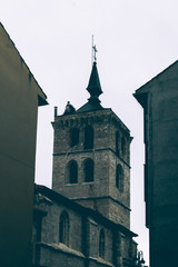 Fototapeta na wymiar Santa Maria church. Aranda de Duero, traditional city in the province of Burgos. Castilla y Leon, Spain