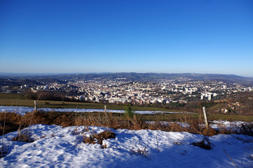 vue sur la ville de Saint-Etienne, Loire