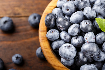 blueberries in a plate