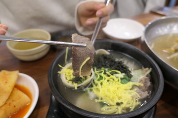 갈비탕 떡국