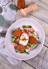 salad with egg