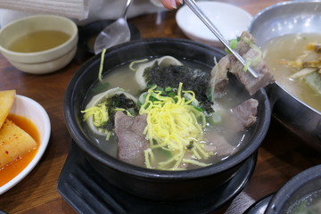 갈비탕 떡국