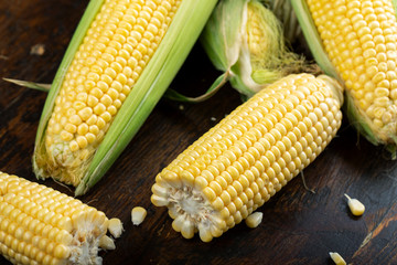 corn crop on the table