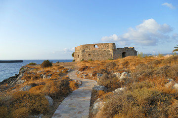 Fototapeta na wymiar Venetian castle of Avlemonas Island of Kythera, Greece
