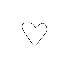 Heart icon. Social media button. Logo design element