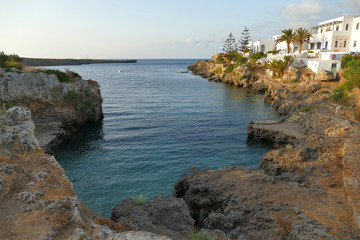 Fototapeta premium Panoramic view of Avlemonas bay in Kythera, Greece