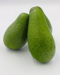 avocado isolated on white background