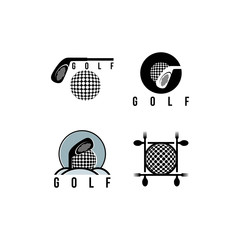 Logo set about golf tournaments.