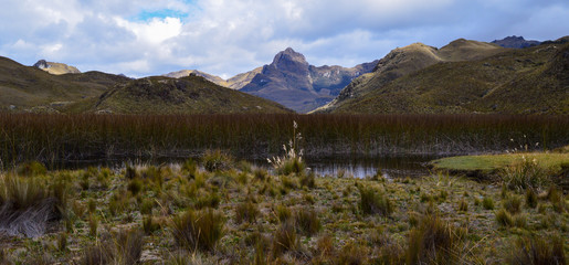 El Cajas National Park, Cuenca, Ecuador. Andes mountains