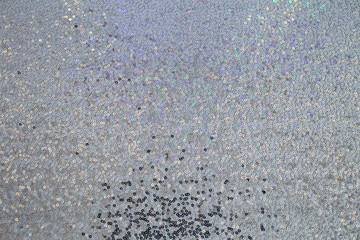 shiny straight square metal fabric with round sequins
