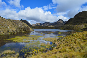 El Cajas National Park, Cuenca, Ecuador. Andes mountains