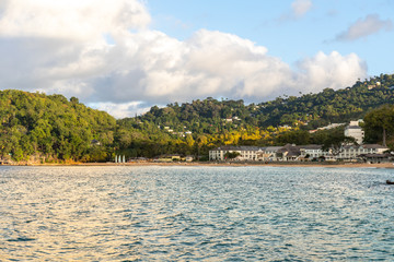 Fototapeta na wymiar Saint Lucia, West Indies - Resort near Castries