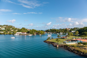 Naklejka na ściany i meble Saint Lucia, West Indies - Castries Harbor