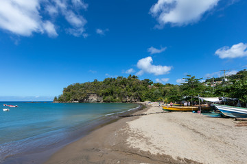 Fototapeta na wymiar Saint Lucia, West Indies - Anse La Raye beach