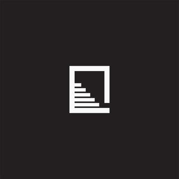Stairway logo icon design template vector illustration