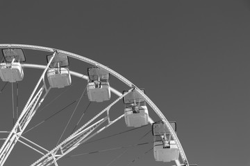 Ferris Wheel Over Blue Sky