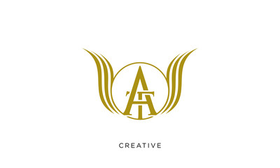 at wing logo design vector