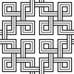 Viking Seamless Pattern - Interweaved Squares
