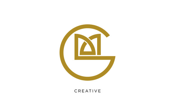 Gm Logo Design Vector Icon