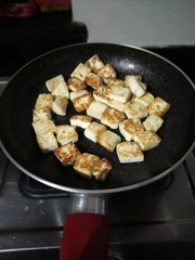 Closeup of Pan-fried Paneers