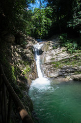 the beautiful waterfall