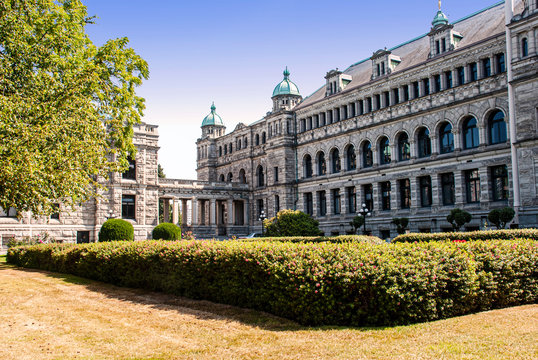 Rear side of the British Columbia Parliament Buildings