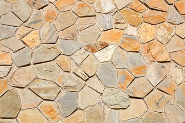 Walls built of rock