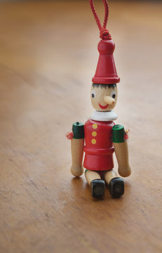 Pinoccio wooden figure