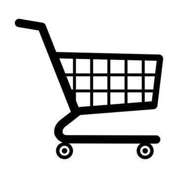 Shopping cart symbol illustration