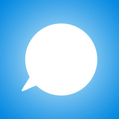 Blank empty speech bubbles vector icon illustration isolated