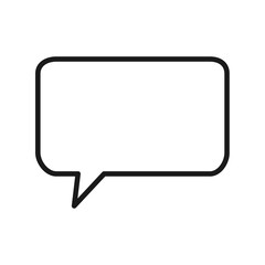 Blank empty speech bubbles vector icon illustration isolated