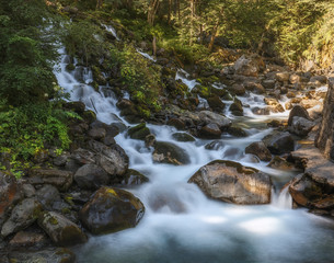 Uelhs deth Joeu Waterfall at Artiga de Lin in the Catalan Pyrenees