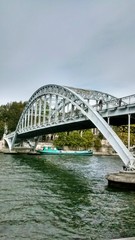view of a bridge in the city of paris