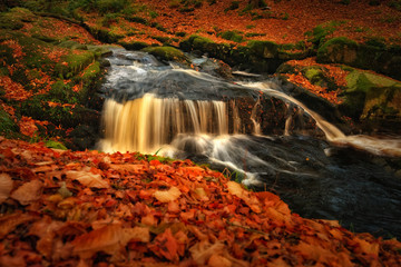 Mysterious nature of Clogleagh creeks and valley, Wicklow mountains, Ireland