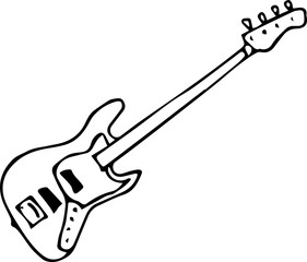 Obraz premium bass rock music instrument guitar