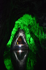 Reflex tunnel, touristic nemocon salt mine, colombia