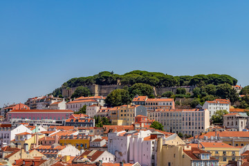 Castelo de São Jorge, hilltop fortification in Lisbon City Centre, Portugal.