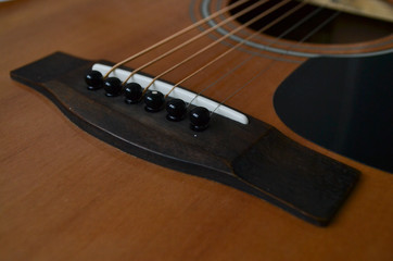 Fototapeta premium guitar and strings musical instruments background